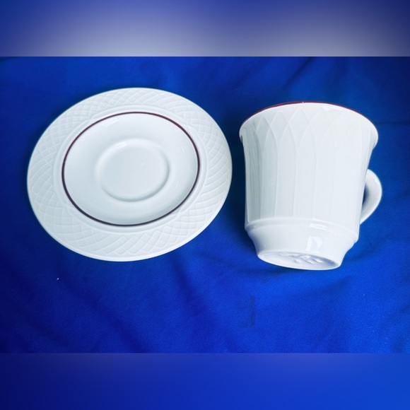 Set of 6 Vintage Homer Laughlin China GOTHIC Ware Cups & Saucers - Picture 6 of 6